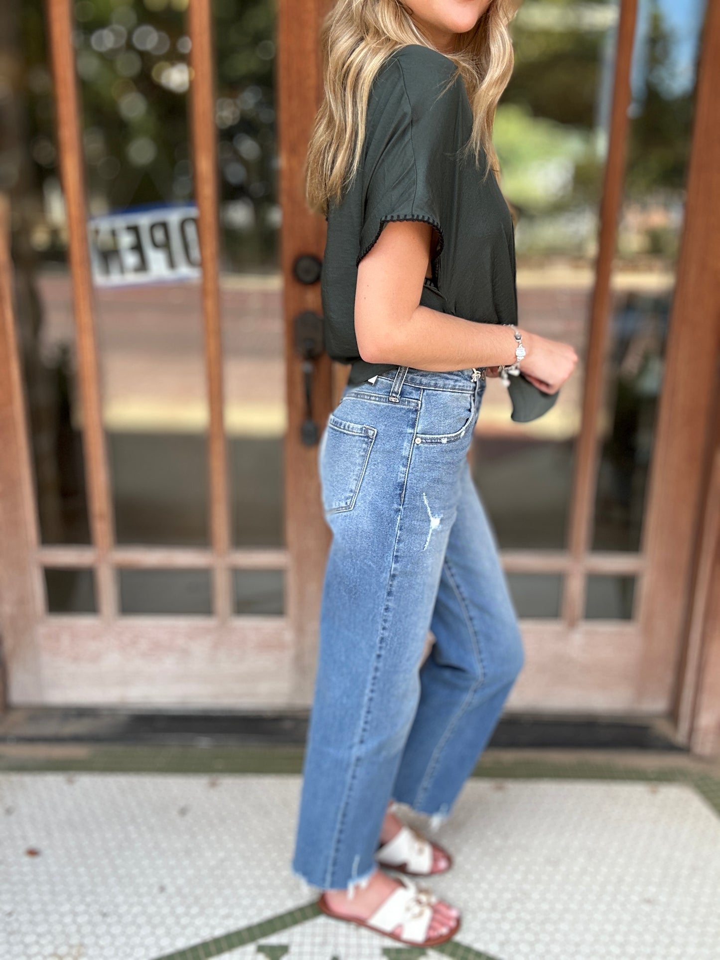 Bottoms | KanCan Jeans High Rise Slim Wide Leg