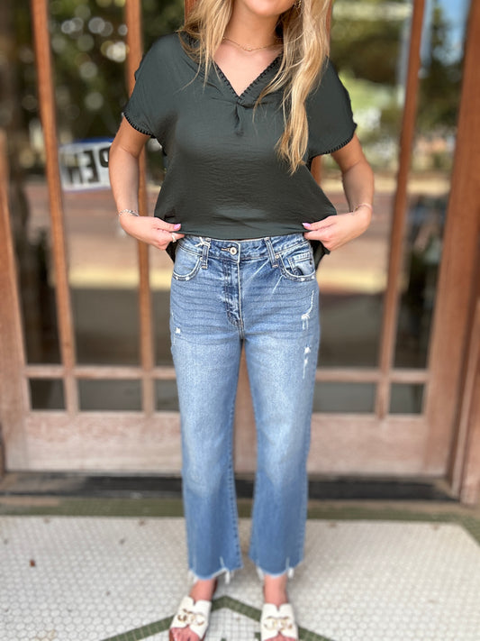 Bottoms | KanCan Jeans High Rise Slim Wide Leg