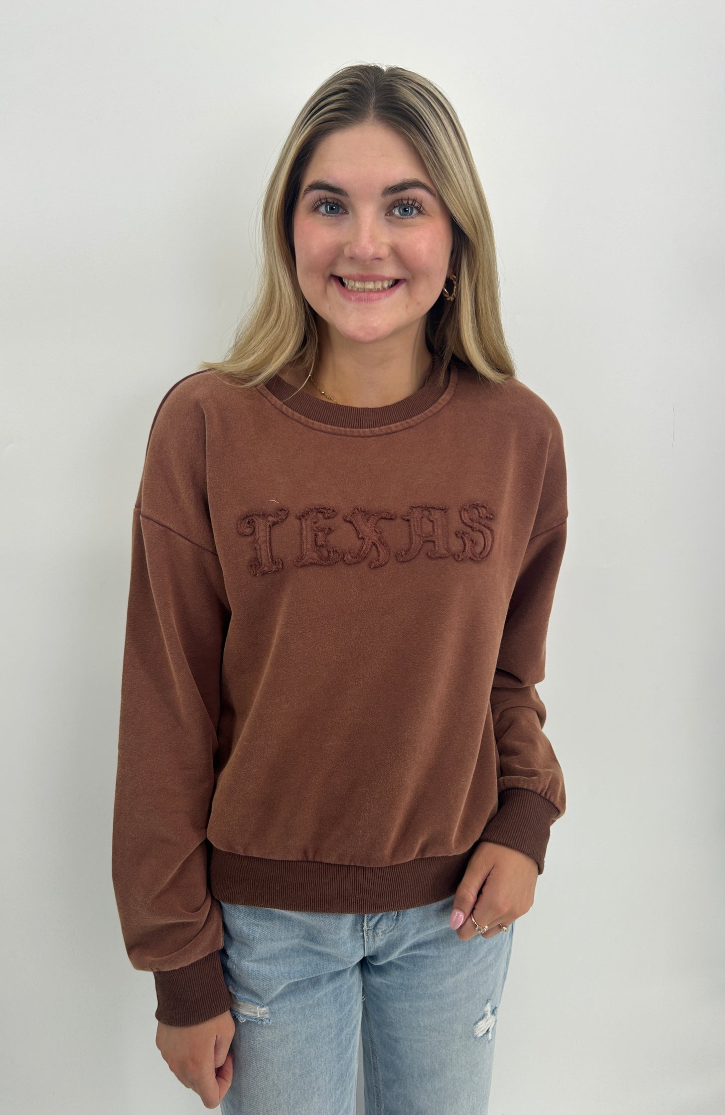 Sweater | Washed Brown Texas