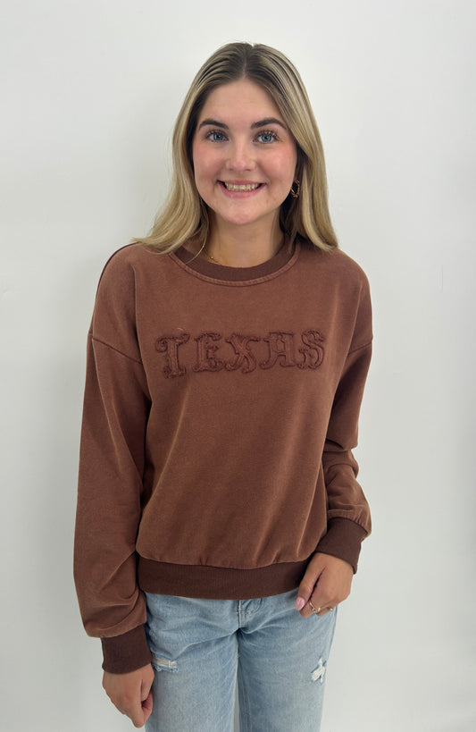Sweater | Washed Brown Texas