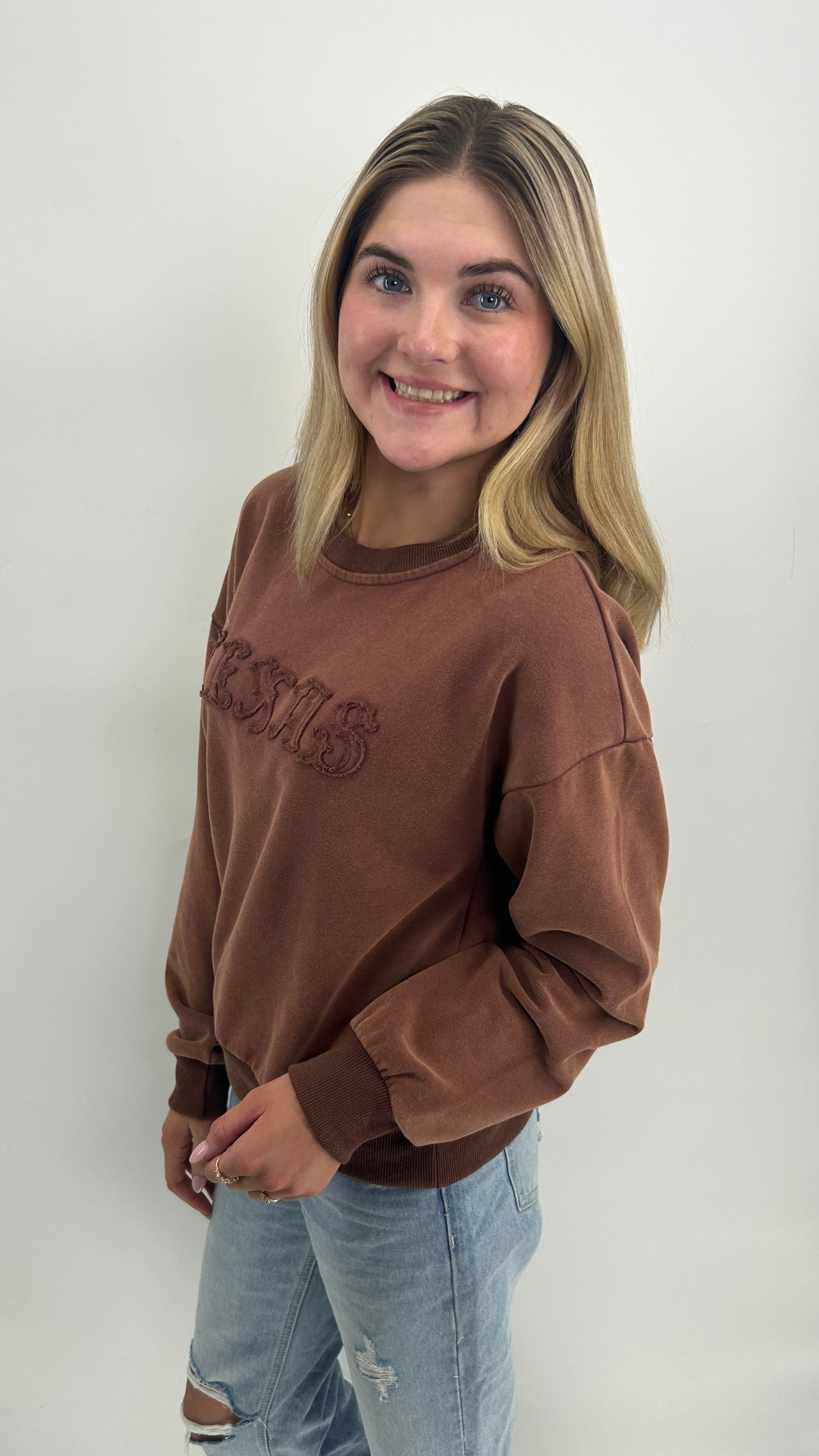 Sweater | Washed Brown Texas