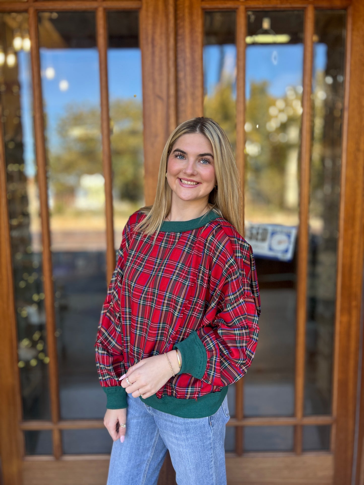 Christmas Plaid Pullover