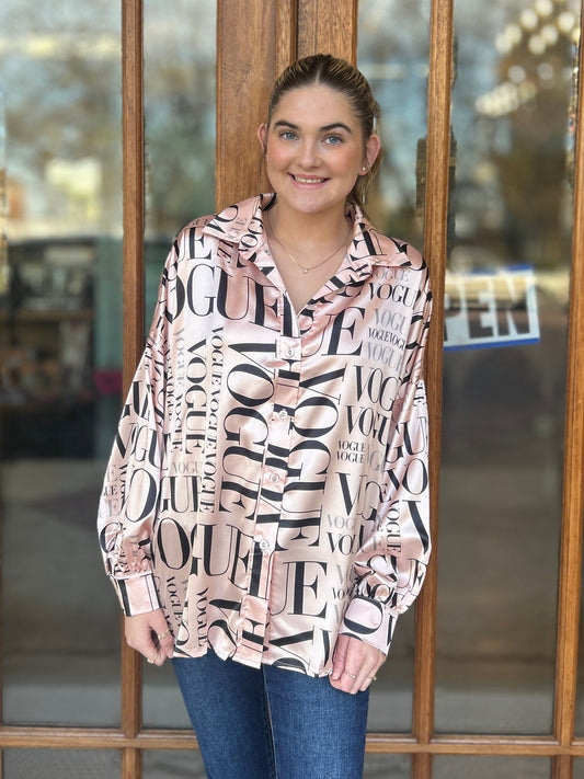 Pink Vogue Blouse