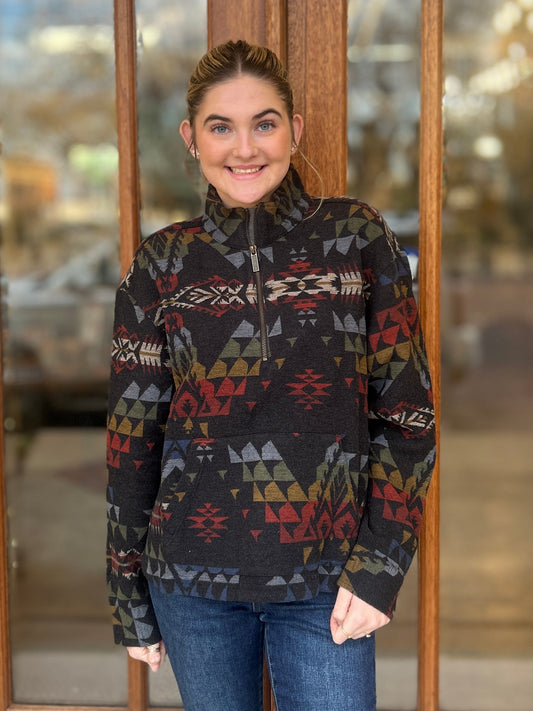 Pendleton Aztec Half Zip Pullover