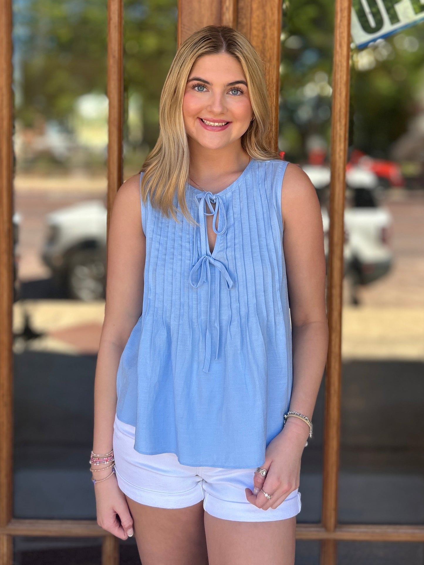 Blouse - Skyline Tie Front