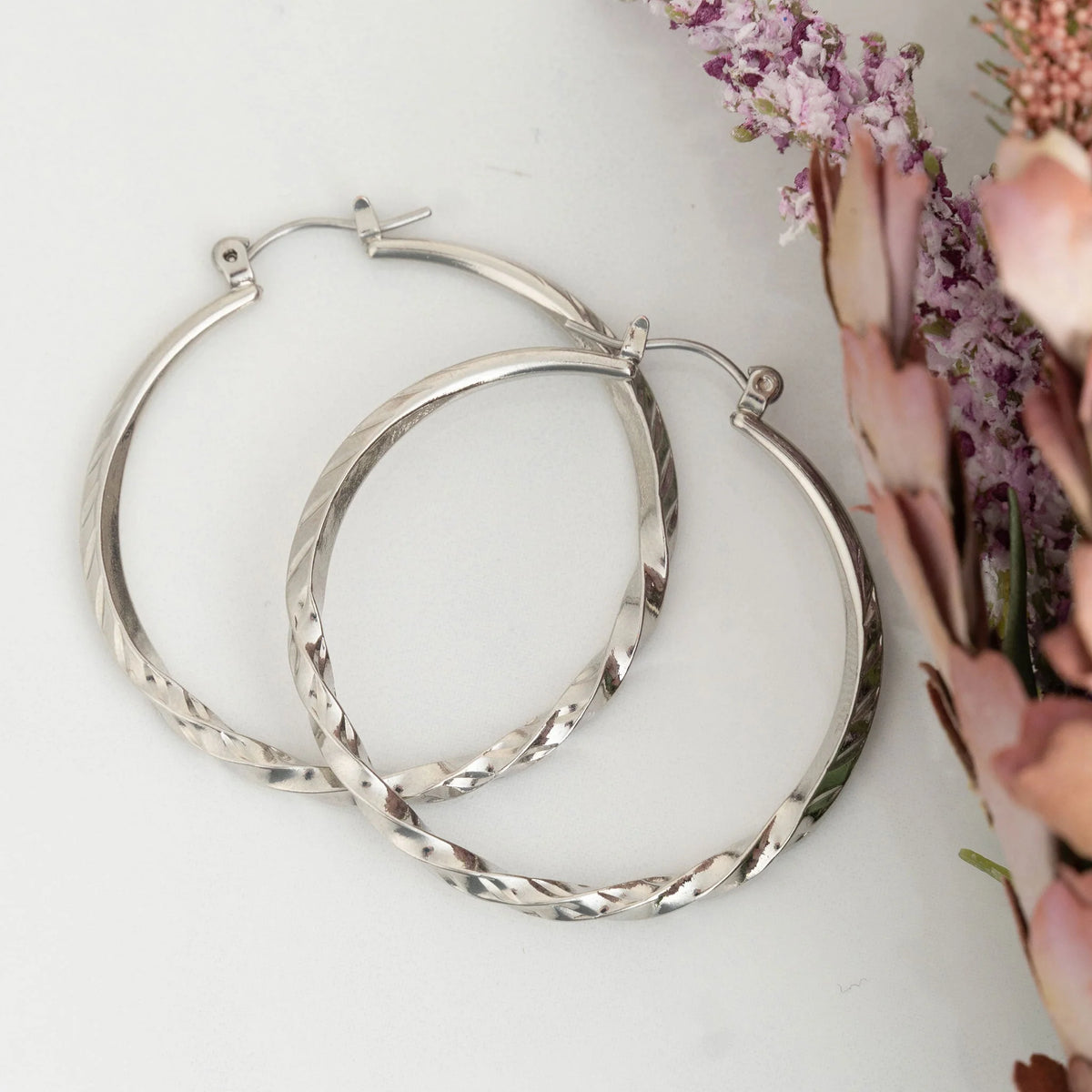 Earrings | Twisted Hoop Earrings