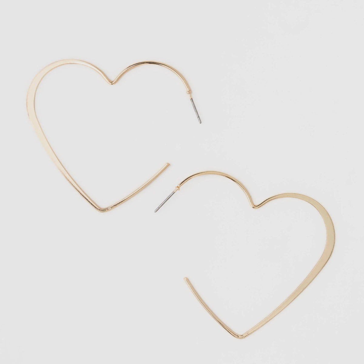 Earrings | Heart Hoop Earrings