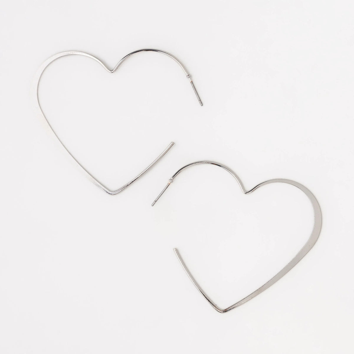 Earrings | Heart Hoop Earrings