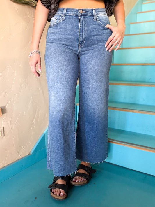 Just Black Denim Scissor Cut Wide Leg