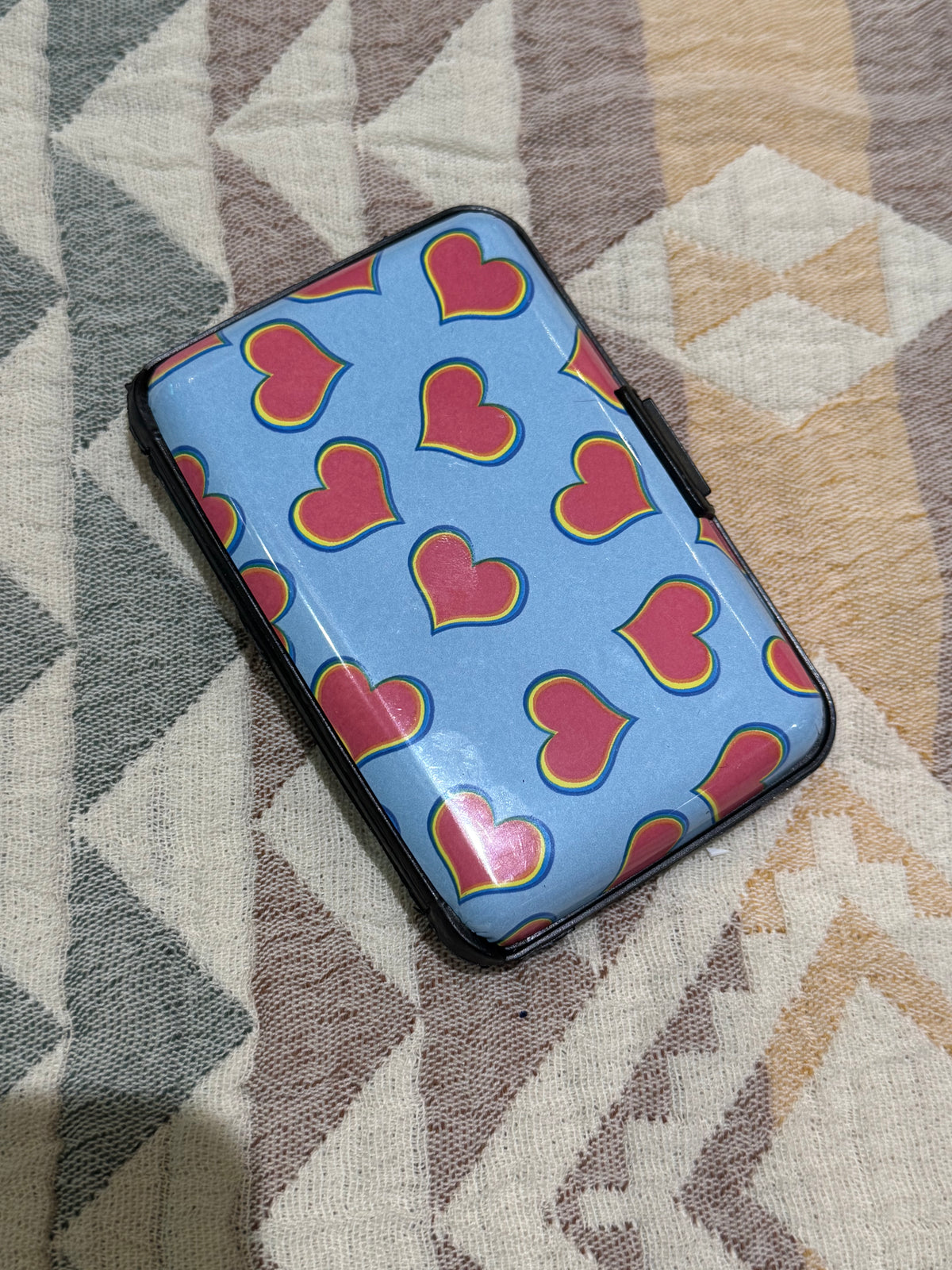 Accessories  | Hearts Glossy Card Holder Caddy Case