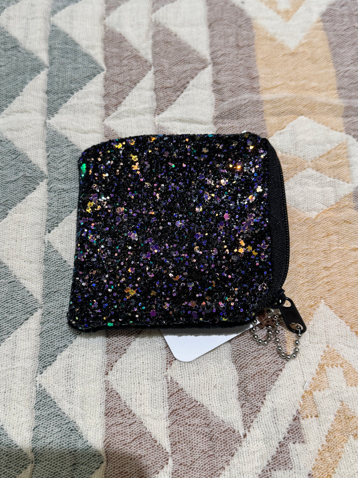 Accessories | Mini Glitter Shimmer Single Zip Coin Pouch Bag