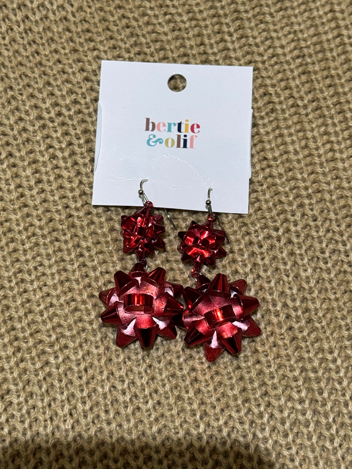 Earrings | Gift Wrap Bow Drop Earrings