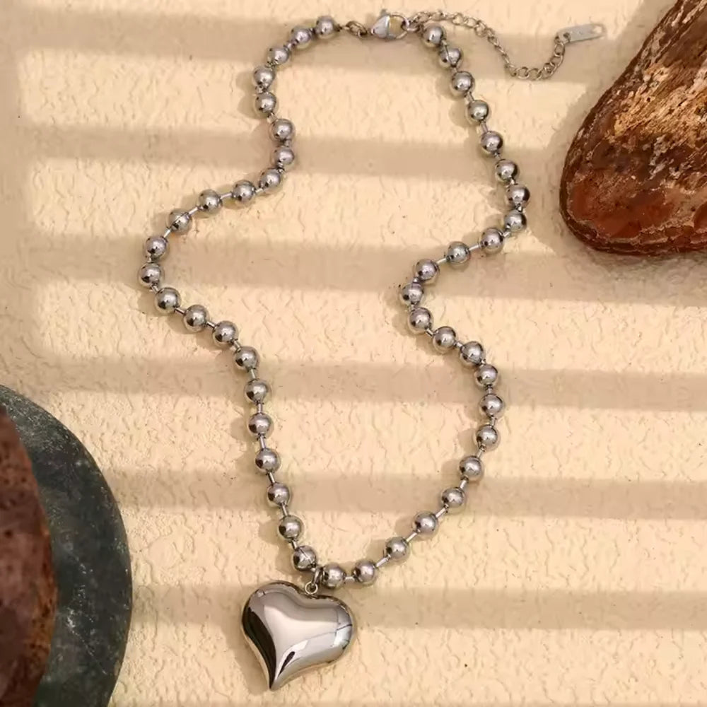 Necklace | Heart Beaded Necklace
