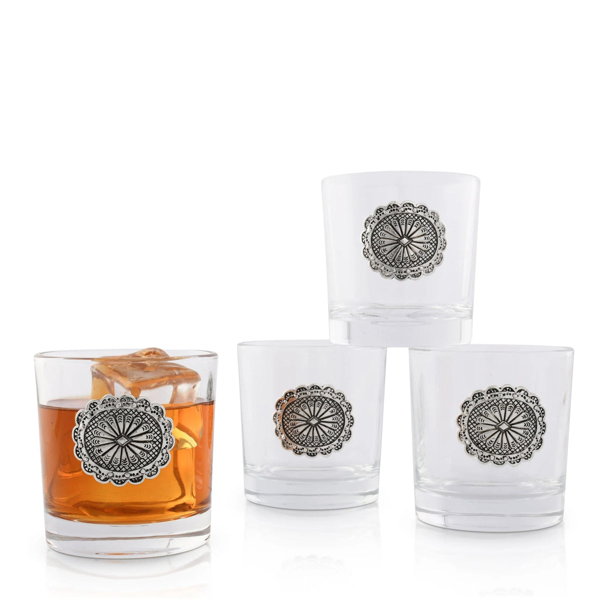 Tabletop | Western Concho Bar Glasses Set Of 2