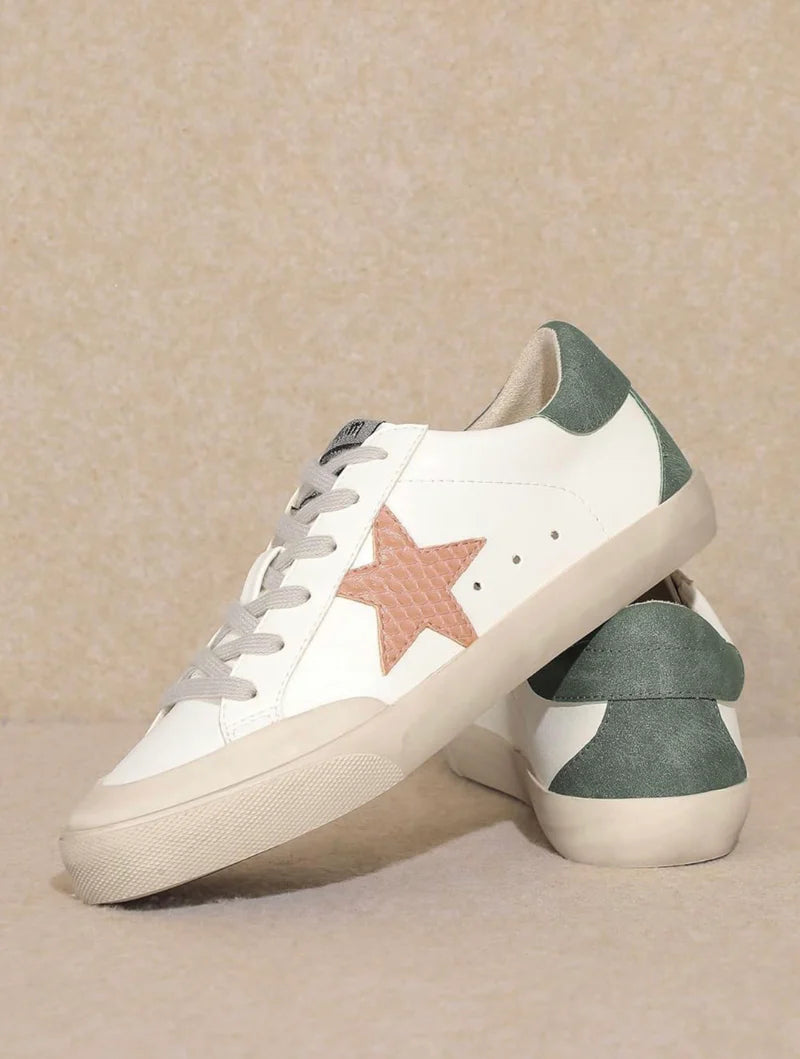 Sneakers | Mi.iM Sadie White &amp; Pink Star