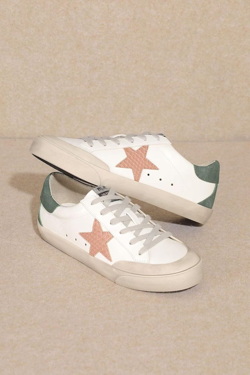 Sneakers | Mi.iM Sadie White &amp; Pink Star