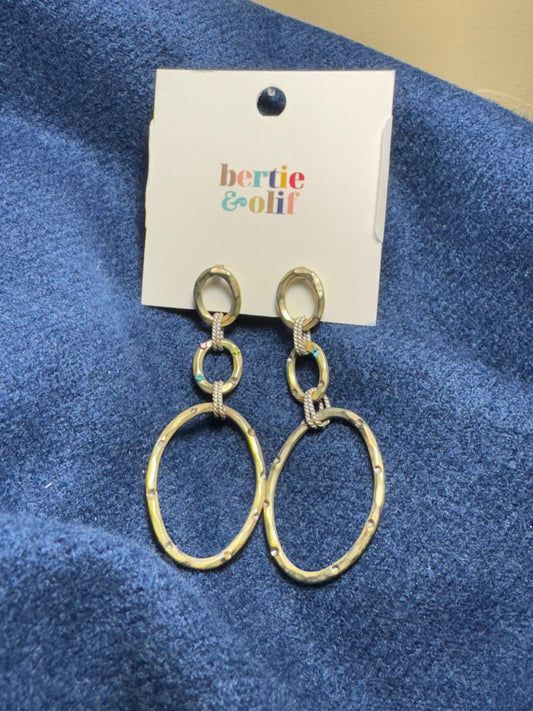 Jewelry | Earrings Circle Gem Dangle