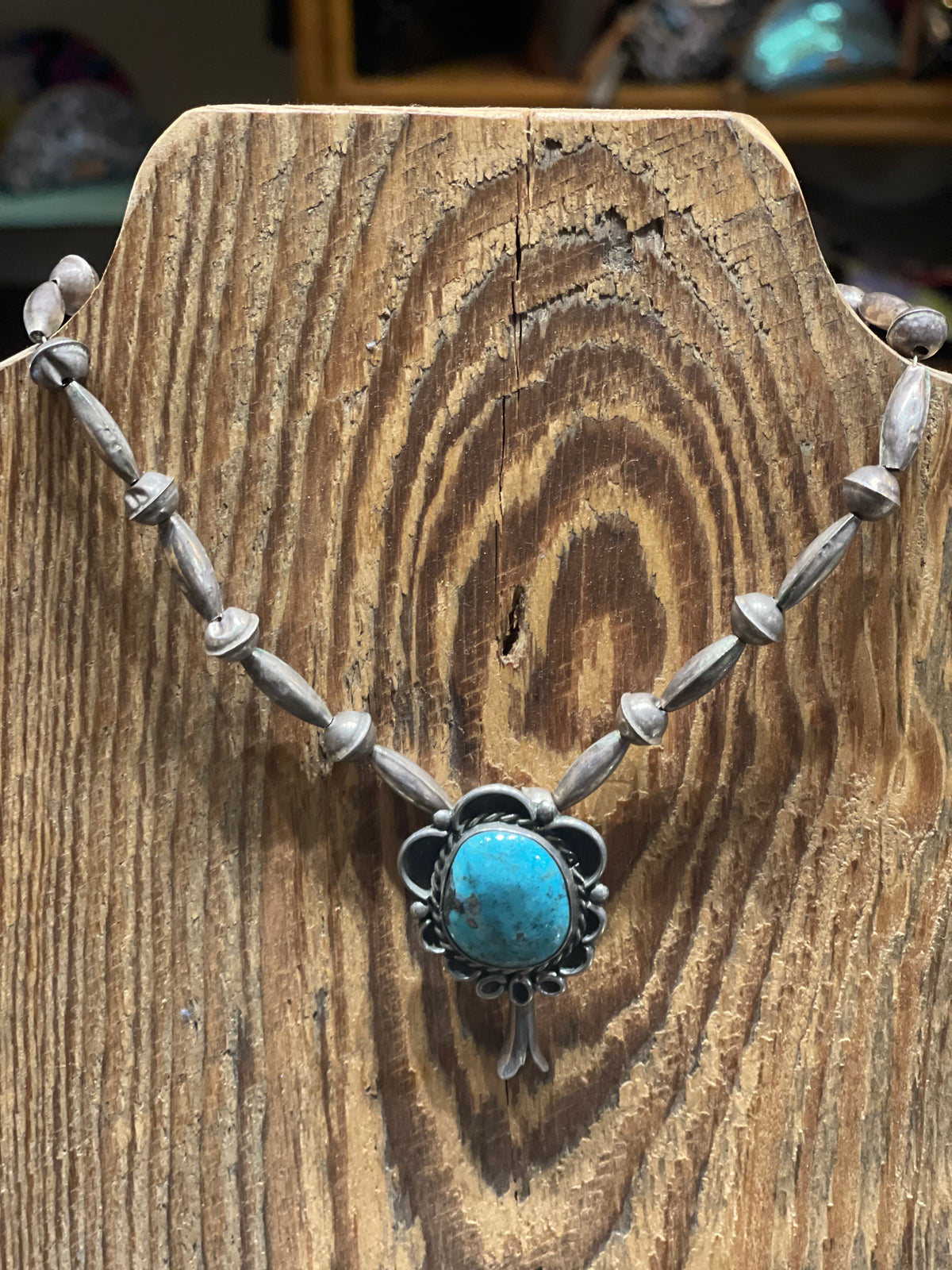 Turquoise | Old Pawn Vintage Sterling Choker