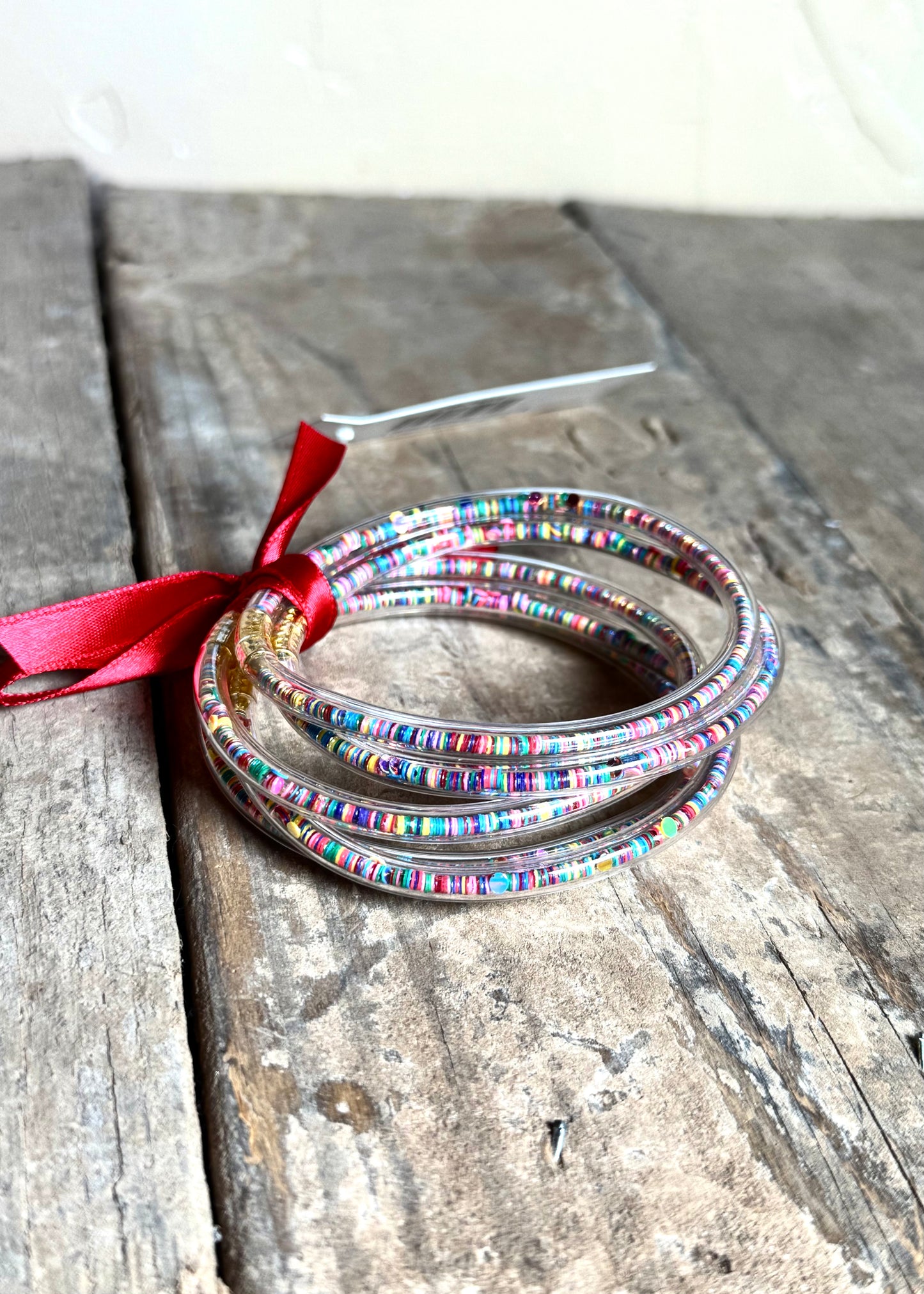 Jewelry | Bracelet Multi-color Confetti Sequin Tube
