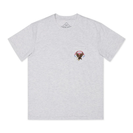 Mens | Burlebo T-Shirt Land Of The Free Ash Grey