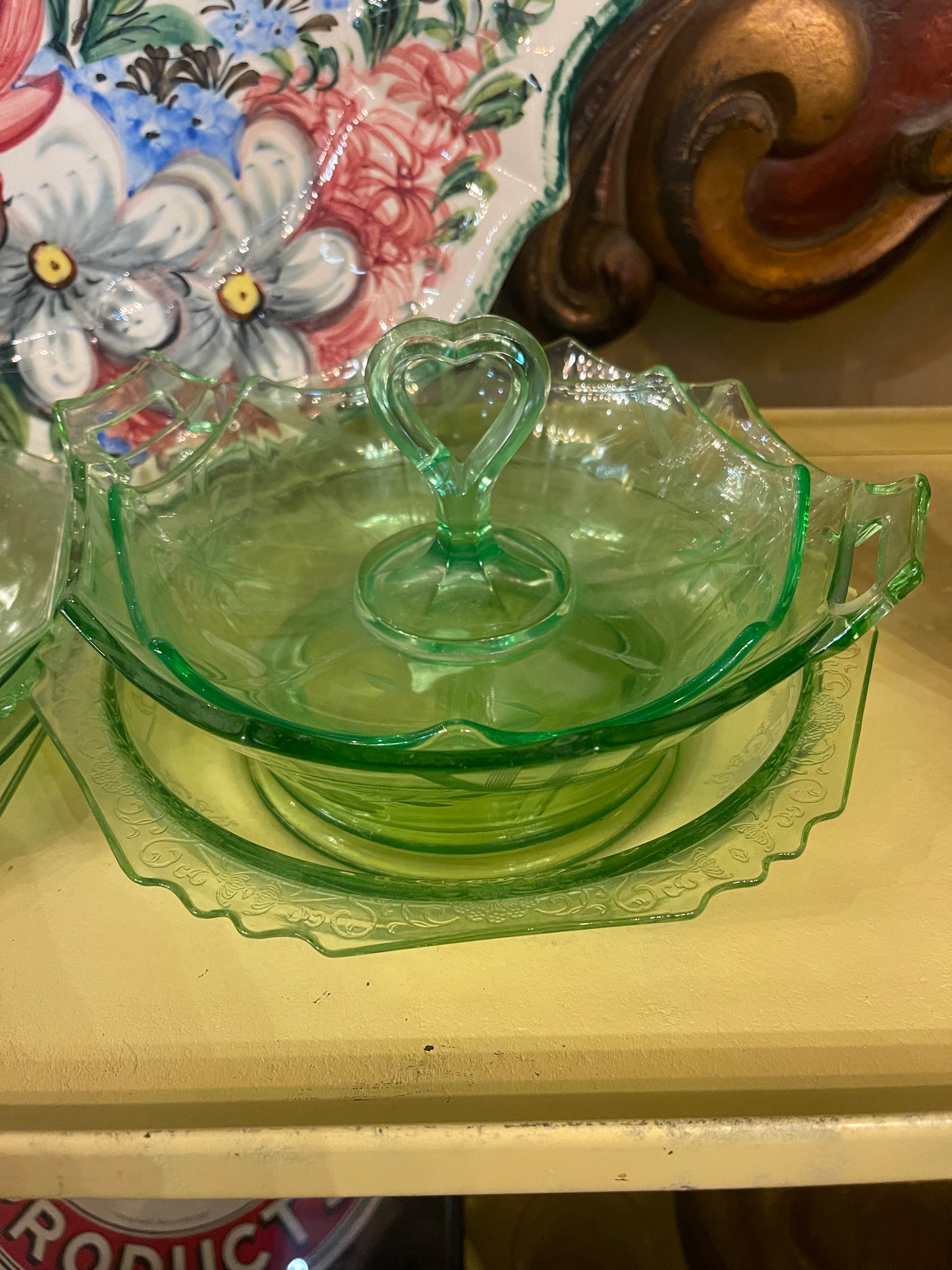 Tabletop | Green Dishes Set of 3