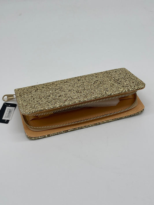 Wallet | Gold Sparkle Glitter Single Zip