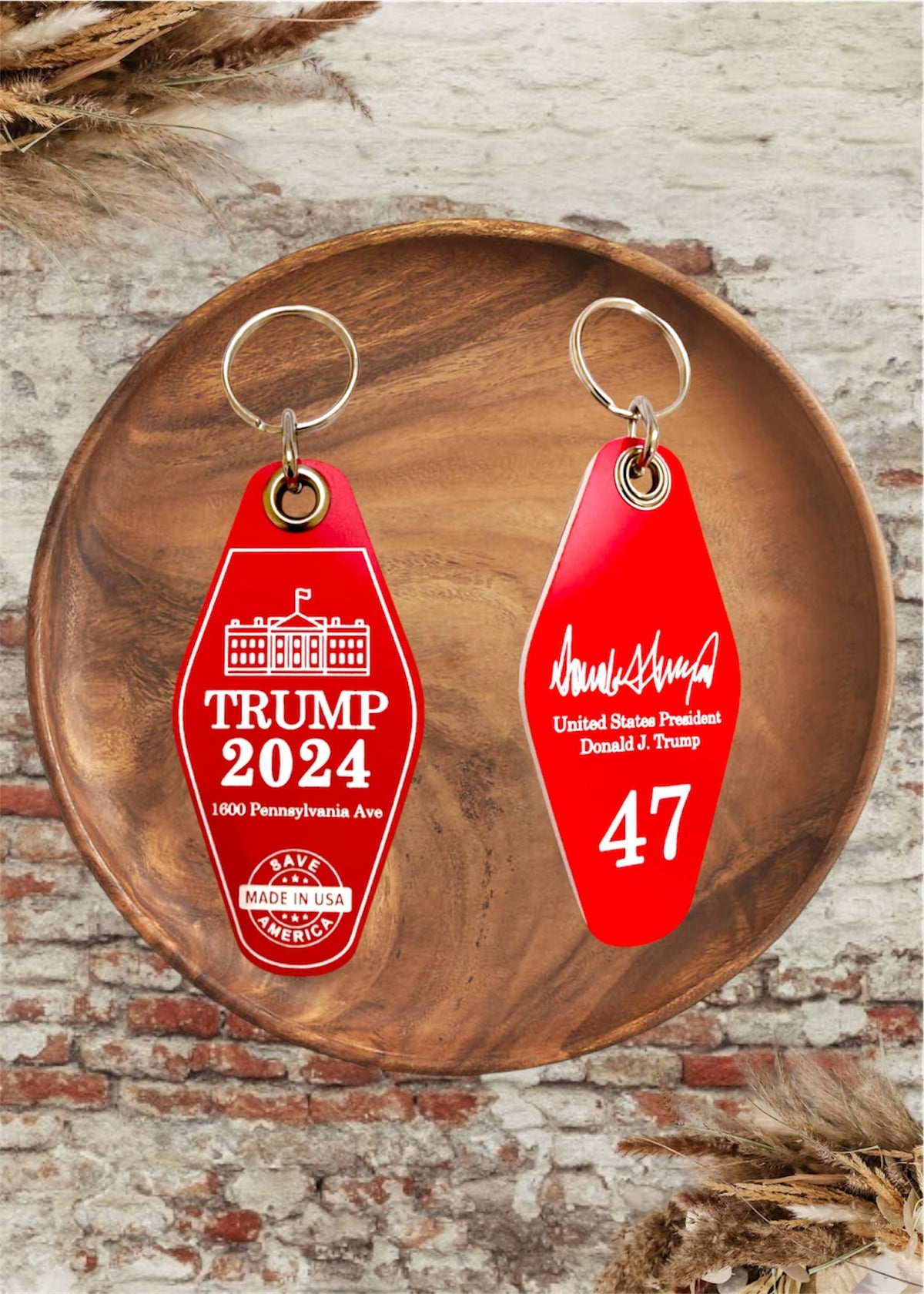 Accessories | Trump 2024 Retro Motel Keychain