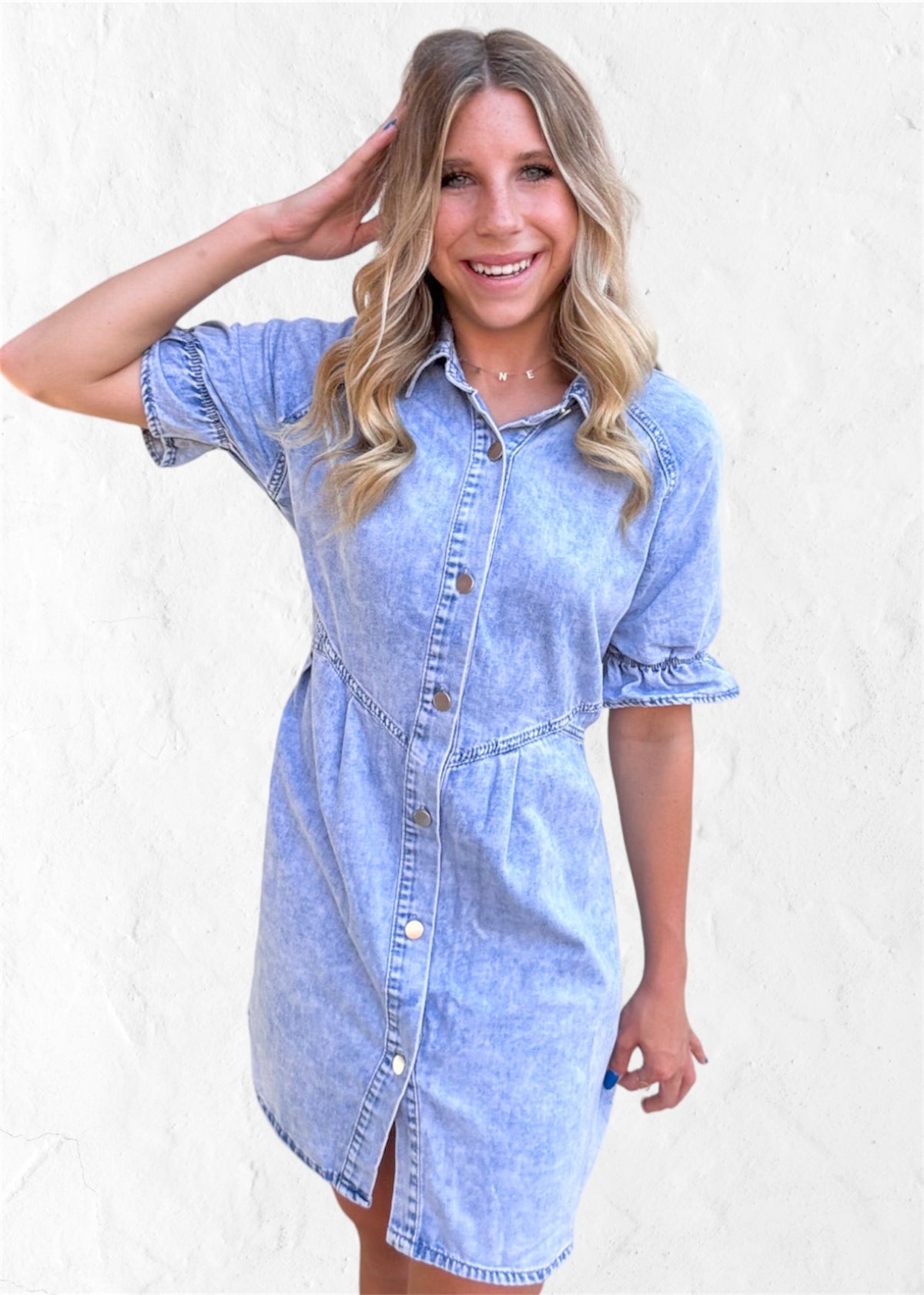 Dress | Buckaroo Blues Short Sleeve Denim Dress