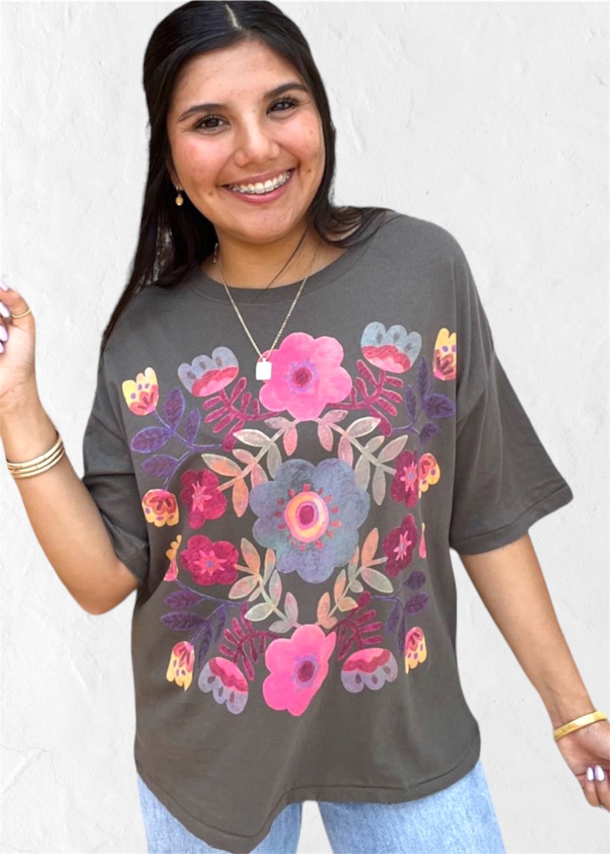 Natural Life | Graphic Tee Remi Folk Flower