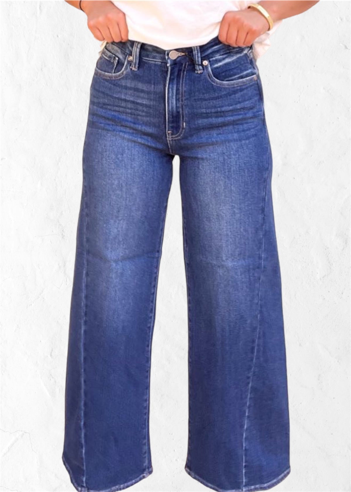 JBD | Jeans Dark Denim Wide Leg Regular Hem