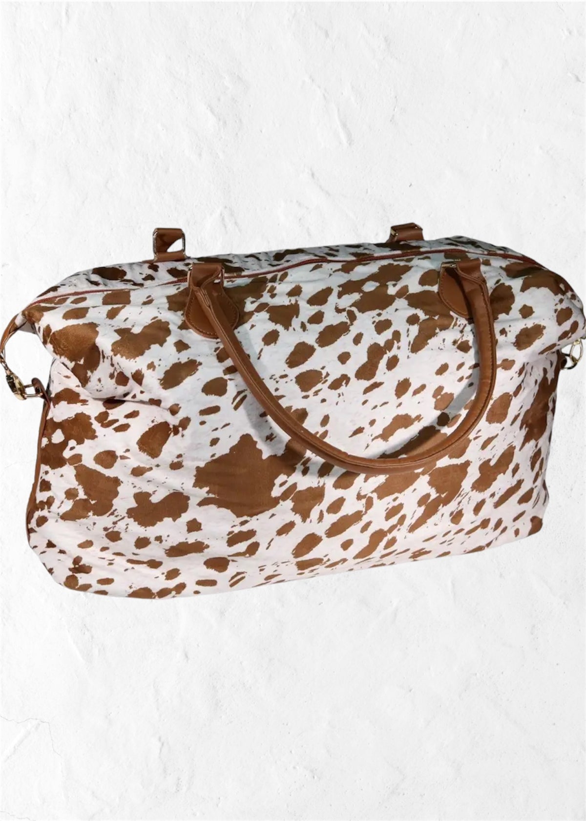 Cowhide Weekender Travel Bag