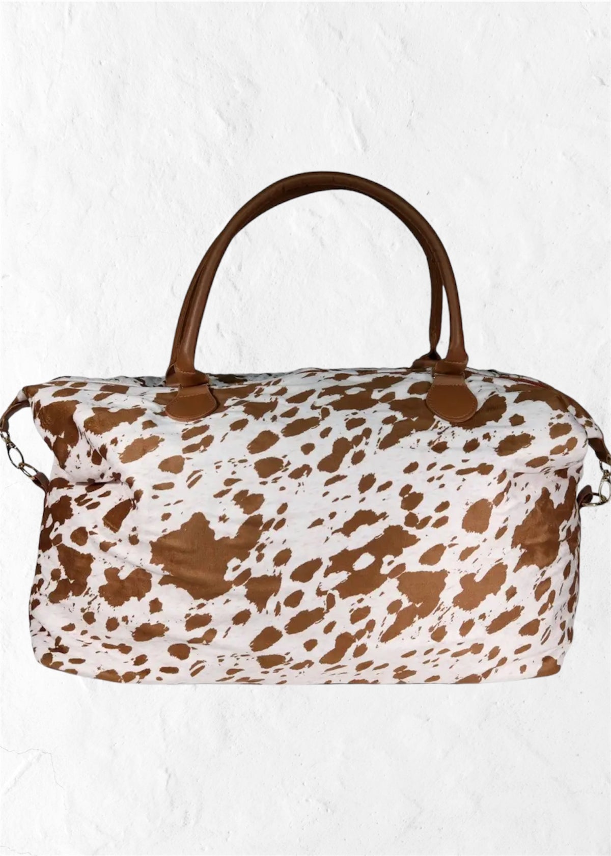 Cowhide Weekender Travel Bag