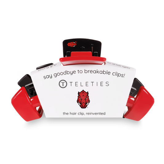 Teleties | University of Arkansas Hair Clip