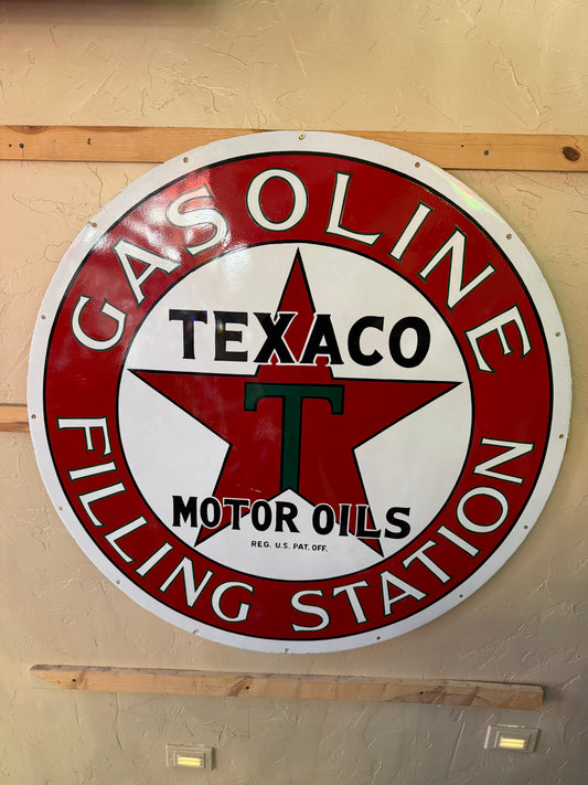 TEXACO Gasoline Filling Station Sign