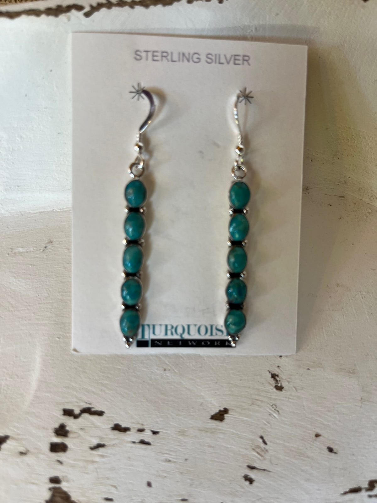 Turquoise | Authentic Turquoise Stone Drop Earrings