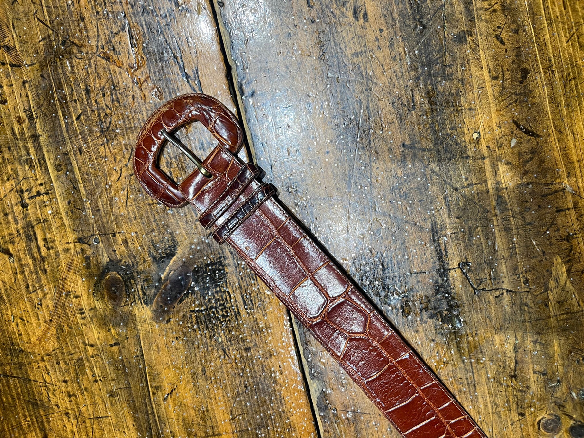 Belt Red Leather