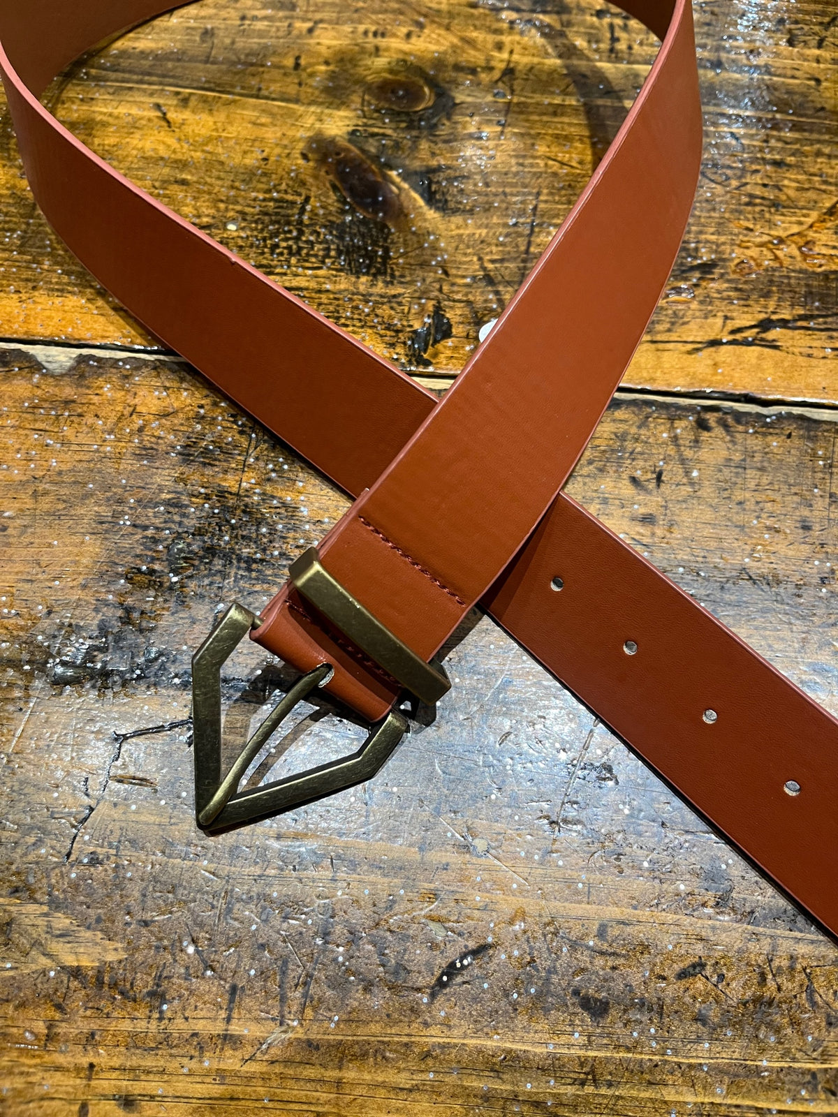 Belts | Brown Triangle Buckle