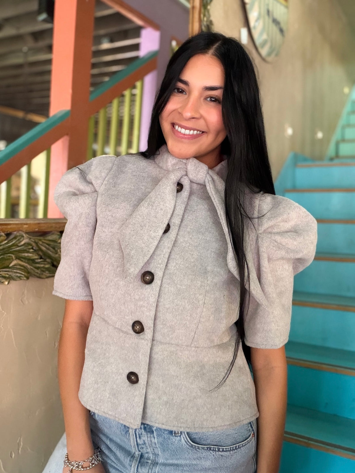 THML Sweater - Tailored Button Front