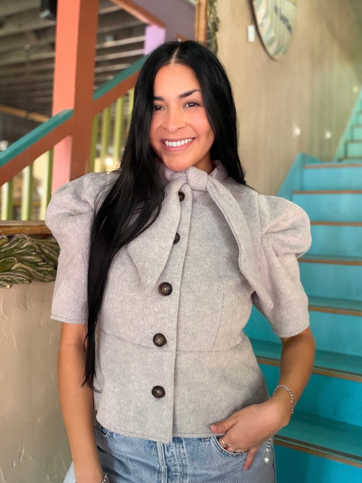 THML Sweater - Tailored Button Front