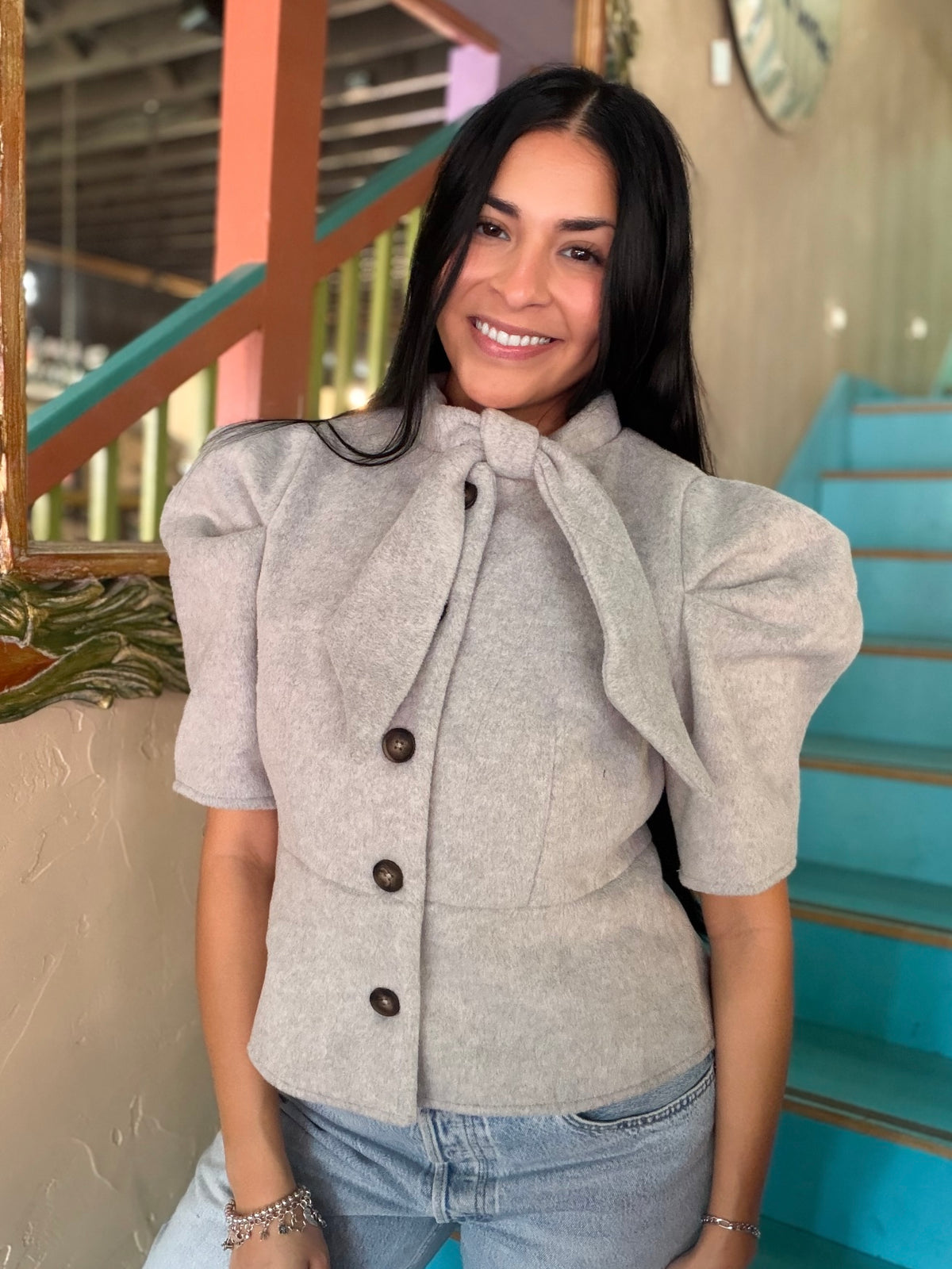THML Sweater - Tailored Button Front