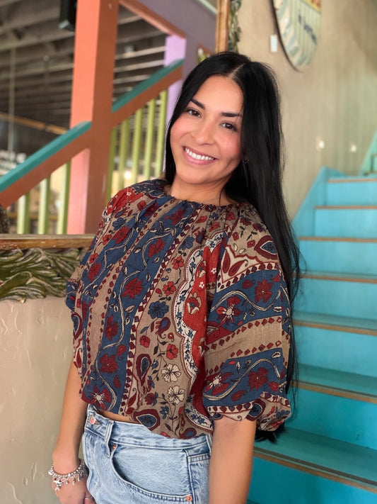 Blouse - THML Pattern Crop