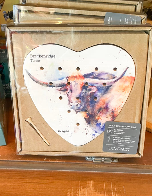 Games | Longhorn Heart Peg Game