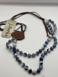 Necklace | Sodalite Brown Side Sheri