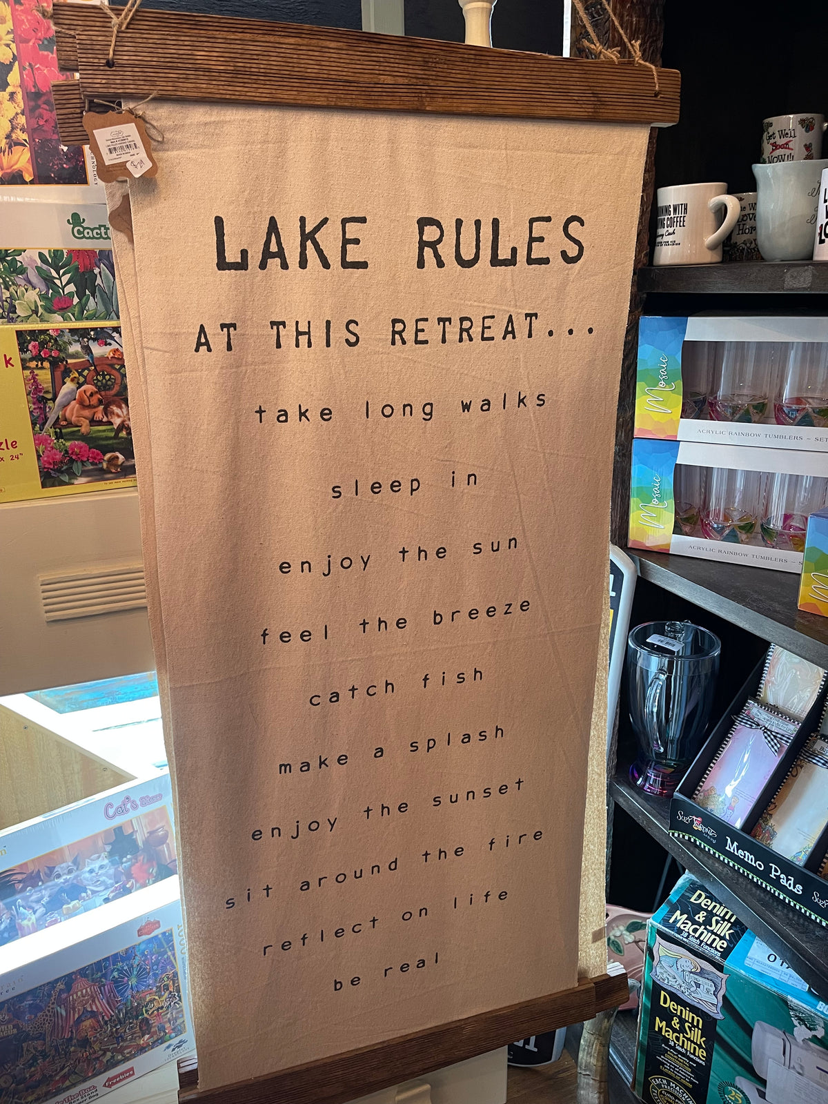 Mudpie | Lake Rules Sign