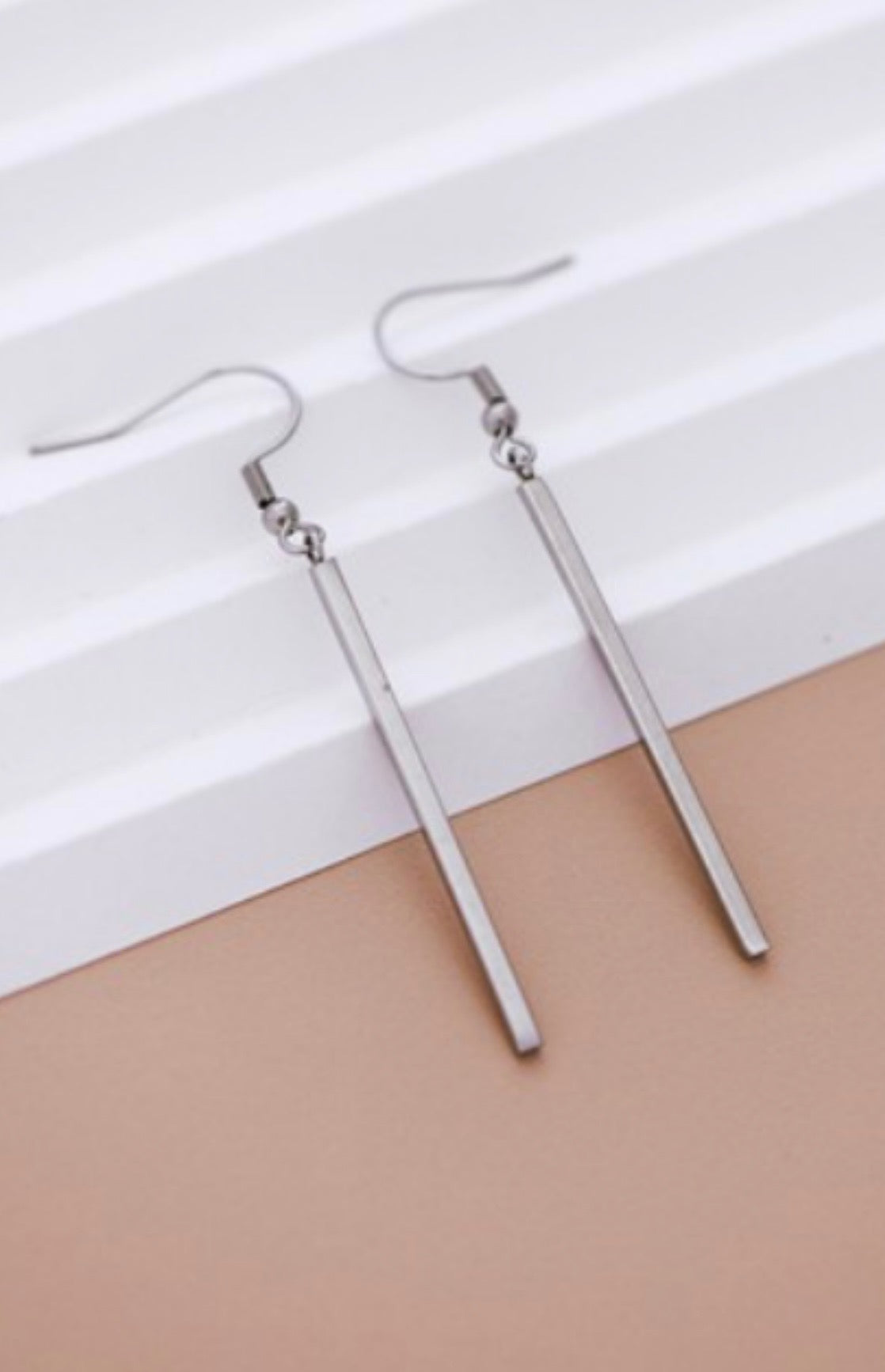 Earrings | Silver Stainless Steel Drop earrings
