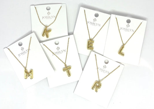 Jewelry | Necklace Bubble Balloon Initial