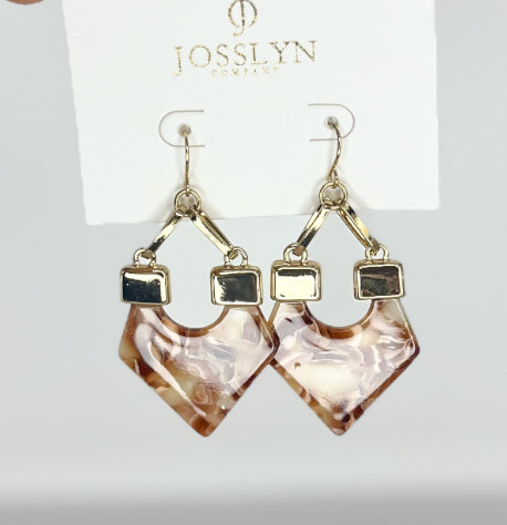 Earrings | Triangle Acrylic Mix Drop Earrings