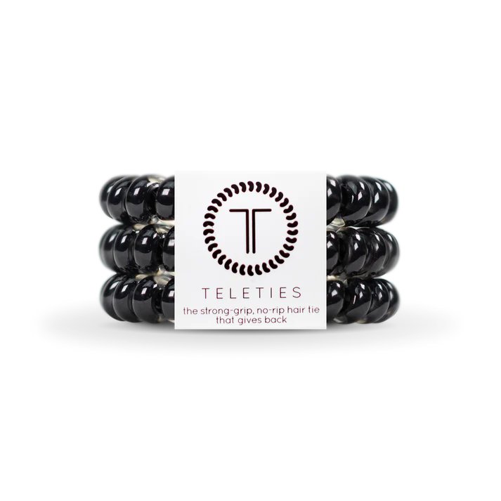 Teleties Large Hair Ties • Jet Black