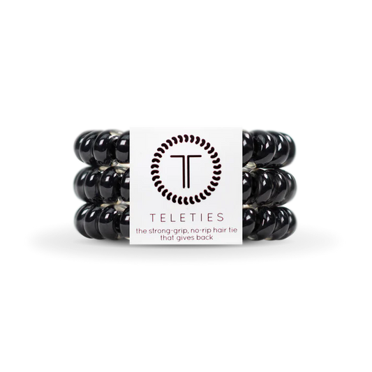 Teleties Large Hair Ties • Jet Black
