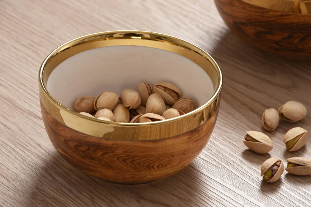 Tabletop | Snack Bowl with Wood print